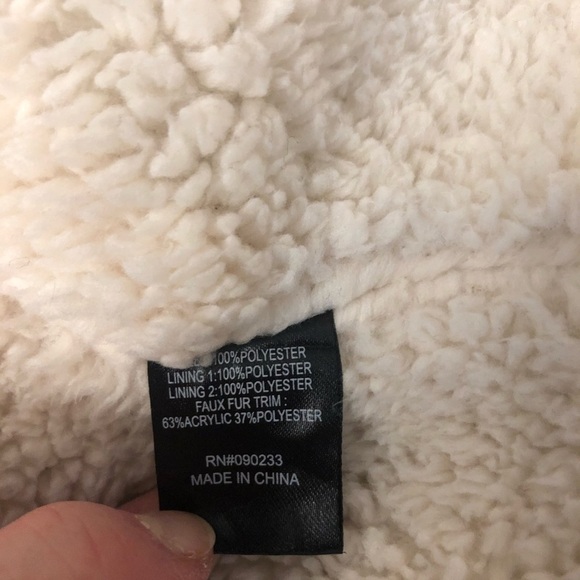 LA Hearts Women Khaki Utility Furry AnorakJacket - Picture 9 of 9